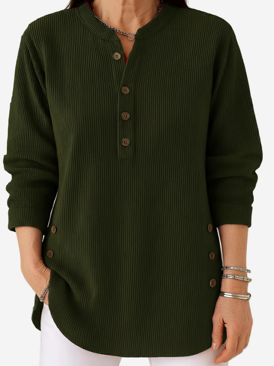 Margaret – Long Sleeve Solid Knit Sweater